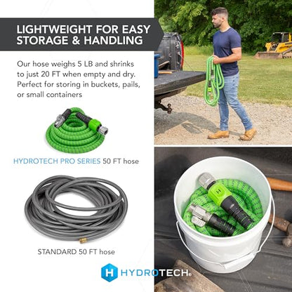 HydroTech Pro Series 50 ft Max Flow Garden Hose, 3/4 in Diameter - size: 50 Feet