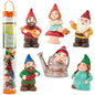 Safari Ltd. Gnome Family TOOB, 6 Mini Figurines, Garden Gnomes and Fairy Garden Accessories, Whimsical Fantasy Figures, Kids Toy Set and Collector Gift, Ages 3+