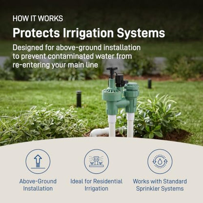 1-Pack Orbit 57623 3/4" FPT 100 Series Anti-Siphon Automatic Sprinkler Valve with Flow Control - size: 1 Pack 3/4 Inch FPT 100 Series, style: 100-series