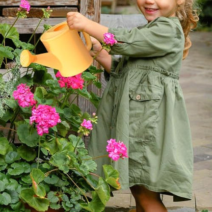 Kids Watering Can 700ml Detachable Nozzle for Indoor Plants (Pink) - color: Pink