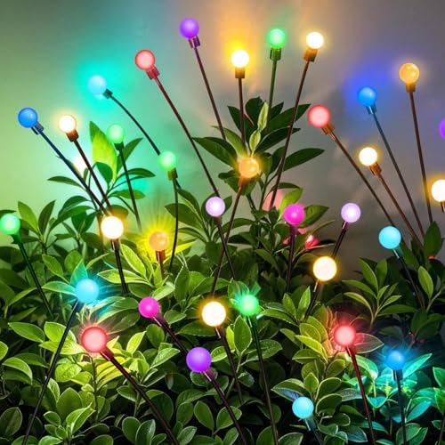 NBQQ Solar Lights Outdoor Waterproof 4 Pack of 24 LEDs Unique Gifts Women - color: Multicolor, size: 4 pack