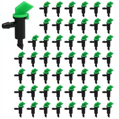 60 Pack Garden Flag Irrigation Dripper, Green, 4 GPH - color: Green