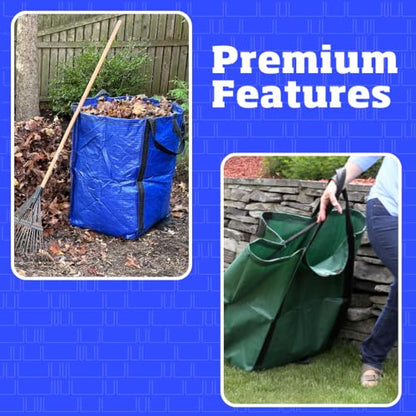 DURASACK Heavy Duty Home and Yard Bags, Gingham Green - color: Gingham Green