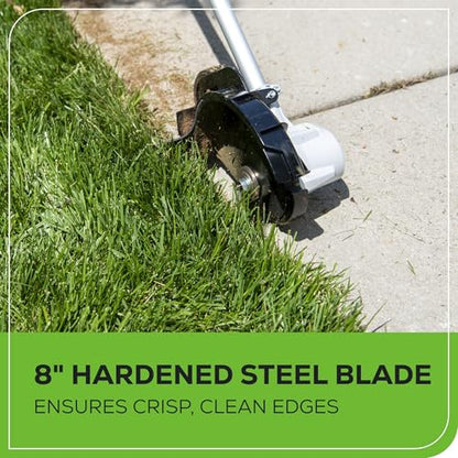 Greenworks 40V 8 in Cordless Electric Lawn Edger, 4.0 Ah Battery, Charger - size: 8" (Battery Included)