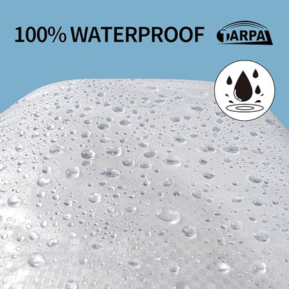 TARPAL 16'x16' Semi Clear Tarp with Grommets Greenhouse Tarp Cover 7.5mil - color: Semi Clear White, size: 16x16ft-Finished size