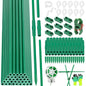 117 PCS Garden Stakes, Fiberglass Tomato Stakes, Garden Sticks - size: 35 Packs