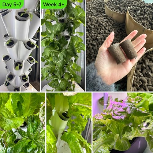 Large Hydroponic Sponges 20 Pack, 2.17" Tall for Deep Grow Baskets, Universal Fit Replacement Pods for Multi-Tier Towers & 2" Net Cup Systems – Seed Starting & Plant Cloning
