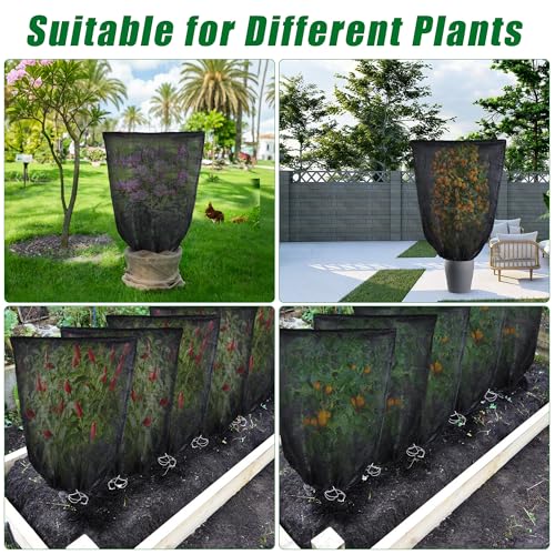 2 Pcs Garden Plant Shade Cover Shade for Plants Shade Cover for Plants - size: 3.94 x 2.62 Ft