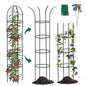 Wellsign 100% Metal Garden Obelisk Trellis for Climbing Plants Outdoor - size: 100%Metal-6.6ft-1PK