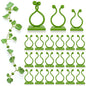 110 Pcs Self-Adhesive Climbing Plant Wall Clips for Vines (Green) - color: Green