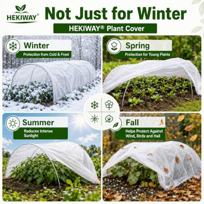 10 FT x 40 FT Frost Cloth, Plant Covers for Freeze Protection - size: 10Ft x 40Ft
