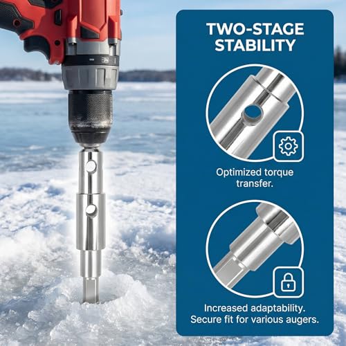 Two Stage Auger Adapter Ice Auger Kit
