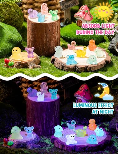 200Pcs Mini Glow in The Dark Resin Animal Blind Bags - style: BlindBags200Pcs