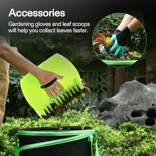 VIVOSUN 30-Gallon Collapsible Garden Bag, Yard Waste Containers - size: 1 Count (Pack of 1), style: 30-Gallon-1