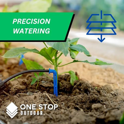 (50-Pack) - 2 Gallons Per Hour Pressure Compensating Drip Emitters on Barb - Premium Drippers for Drip Irrigation (Works with Netafim, Rainbird, Raindrip etc.) (Standard 2 GPH, 50) - style: Standard 2 GPH