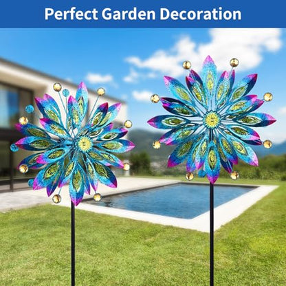 Wind Spinner for Yard and Garden Windmill Outdoor Metal Kinetic,61 Inch