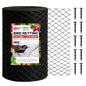 ATICCA 7.5 x 100 FT Heavy Duty Bird Netting for Garden, 10 Stakes, Black - size: 7.5x100 Bird Netting