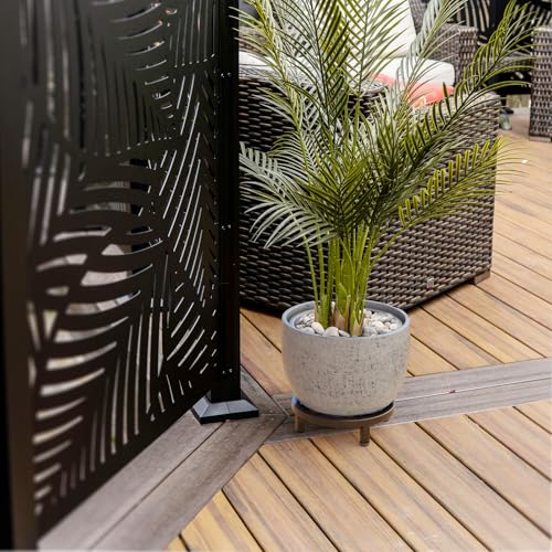 Zhongma 2 Pack 8.7" Low Plant Stand, Fully Assembled Heavy Duty Pot Riser - size: 2 Pack 8.7" Metal Plant Stand