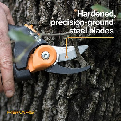 Fiskars PowerGear2 Bypass Pruning Shears, 3/4" Cut Capacity Garden Clippers - size: PowerGear2