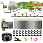 120FT Drip Irrigation System with Smart Water Timer - size: 120Ft Brass Fitting with Timer