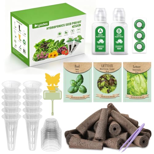 58pcs Hydroponics Pods Kit with Seeds Compatible with AeroGarden