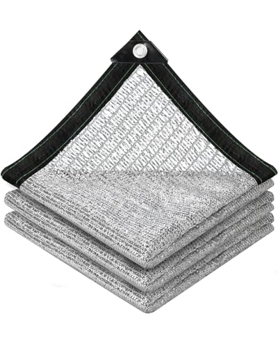 vensovo 50% Reflective Aluminet Shade Cloth with Grommets, 3 x 4 ft - color: 50%, size: 3x4FT