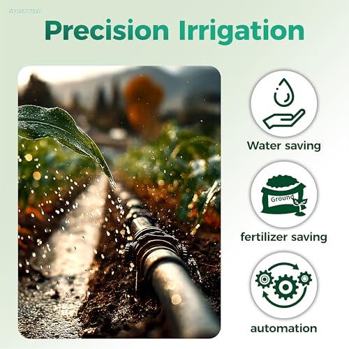 400Ft 1/4 Inch Soft PVC Drip Irrigation Tubing, for Low Pressure System - size: 400FT