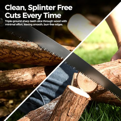 Folding Saw, 10inch Hand Saw for Wood Cutting and Pruning Saw