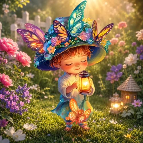 Butterfly Fairy 2D Flat Acrylic Garden Stake, Weather Resistant Lawn Yard Flower Pot Planter Decor Stake for Outdoor Patio Backyard Garden Ornament - color: Butterfly Fairy 2
