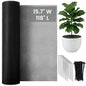15.7" x 118" Black Plant Pot Grid Set, Pot Soil Cover Protectors - color: BLACK-15.7" x 118"