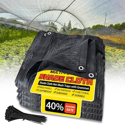 40% Shade Cloth for Garden,10x20 FT Sun Shade Protection - size: 10ft x 20ft