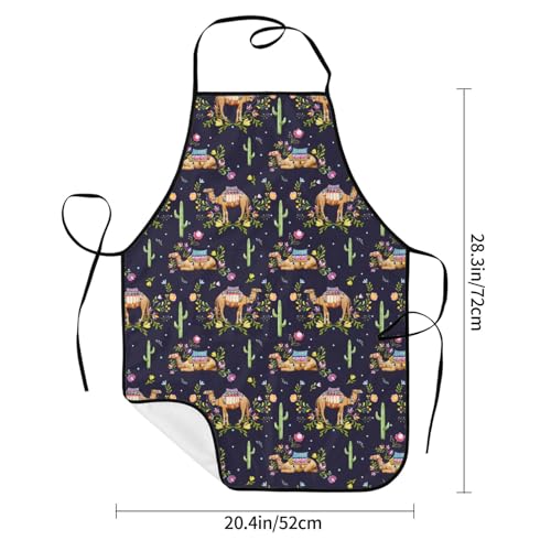 Waterproof Apron with Pockets - color: Purple