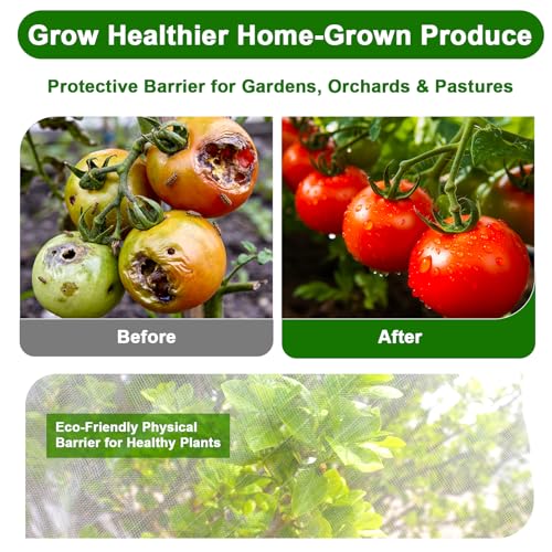 10×35 FT Garden Netting, Ultra Fine Mesh Pest Barrier, Plant Covers Row Cover for Vegetables Fruits Flowers, Greenhouse Raised Bed Screen Protect Plants from Birds Bugs - size: 10×35FT