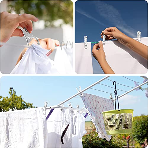 40 PCS Greenhouse Clips for Netting, Stainless Steel Garden Clamps, 2 Inch - style: 2inch-40pcs