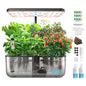 iDOO Hydroponics Growing System with 12 Pods Kit & LED Grow Light