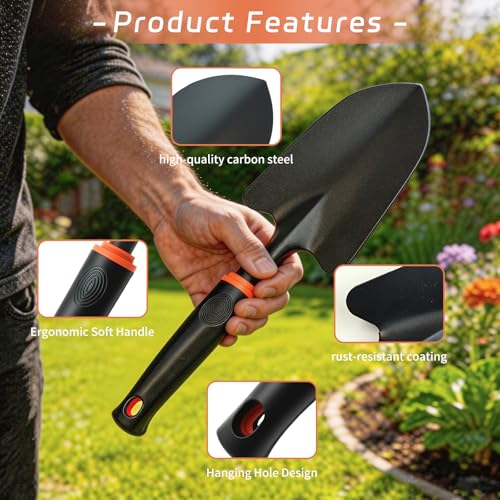 Garden Trowel Garden Hand Shovel, Heavy Duty Garden Trowel Hand Shovel for Gardening, Digging, Planting, Transplanting, and Cutting Roots - color: Garden tool, style4