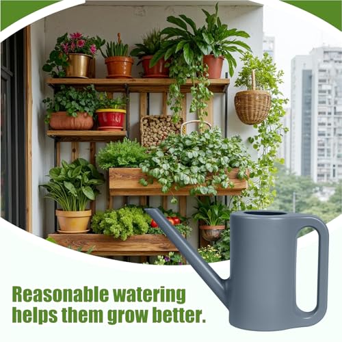 Plastic Watering Can - Grey - 1/4 Gallon - color: Gray
