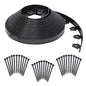 EasyFlex No-Dig Landscape Edging Kit - 100 ft., Black - style: 100 ft traditional