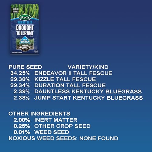 Scotts Grass Seed Drought Tolerant Mix, 10 lbs. - size: 10 lb.