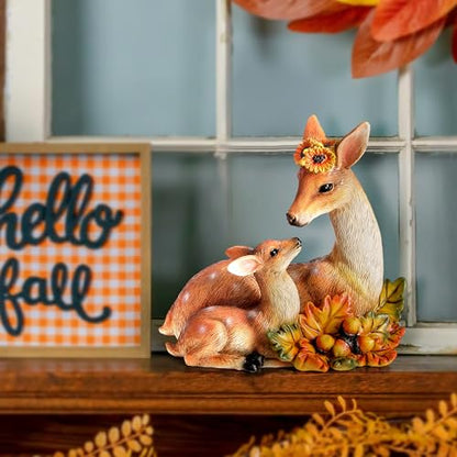 Garden Deer Decor Fall Animal Statue Outdoor Thanksgiving Autumn Decoration