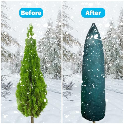 Zip A Tree Plant Cover Freeze Protection, Winter Plant Protector Bag - color: M Size-A Style