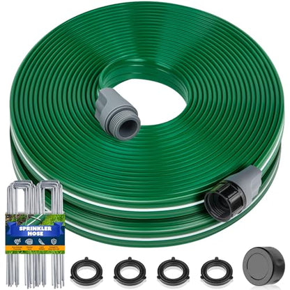 Jin&Bao 15FT Sprinkler Hose Heavy Duty Garden Lawn Water Hose with Staples - size: 15FT