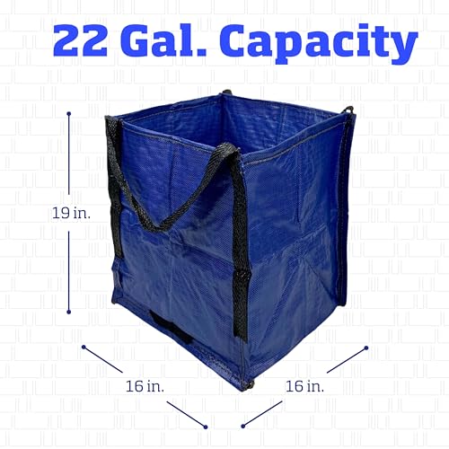 DURASACK Heavy Duty Storage Tote Bag 22-Gallon, Blue, Pack of 4 - color: Blue, size: Pack of 4