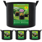 FEED GARDEN 20 Gallon Plant Grow Bags 4 Pack 300G Fabric Pots with Handles - size: 20 Gallon