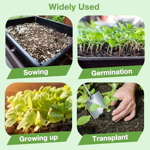 10 Pack 1020 Seed Starting Trays, Microgreens Growing Kit - size: 20in-10P with 12 Mats