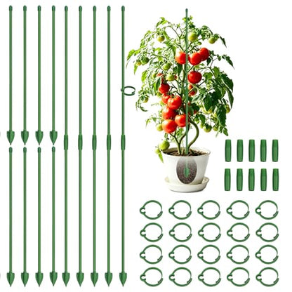 20 Pcs Plant Support Stakes, Garden Stakes for Indoor Plants - size: 20pcs 12.8inch