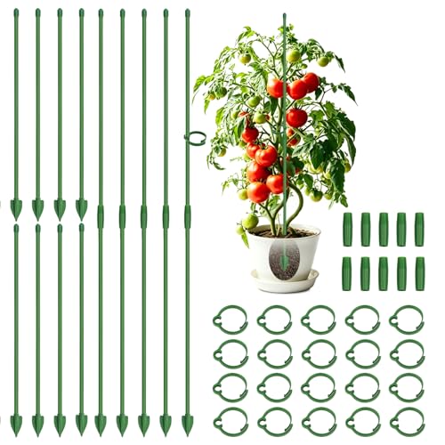 20 Pcs Plant Support Stakes, Garden Stakes for Indoor Plants - size: 20pcs 12.8inch
