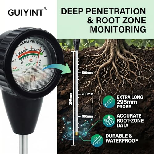Tool Soil PH Meter Soil Moisture Sensor Meter Gardening Test Kit