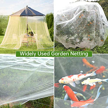 Garden Netting 10x33FT 2 Pack Ultra Fine Mesh, Insect Barrier Bird Netting for Garden Protection, Insect Bug Netting Garden Net for Protecting Plants Vegetables Flowers Fruits - size: 10*33 FT-2PCS