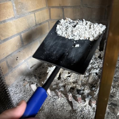 15in Fireplace Ash Shovel Wider Head Manganese Steel - size: 15 inches Large